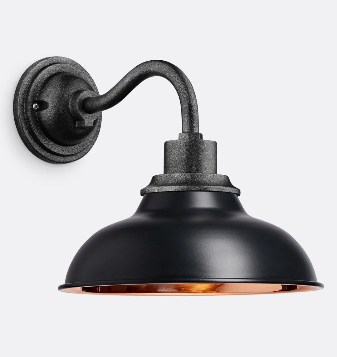 12" Industrial Dome Metal Wall Lamp