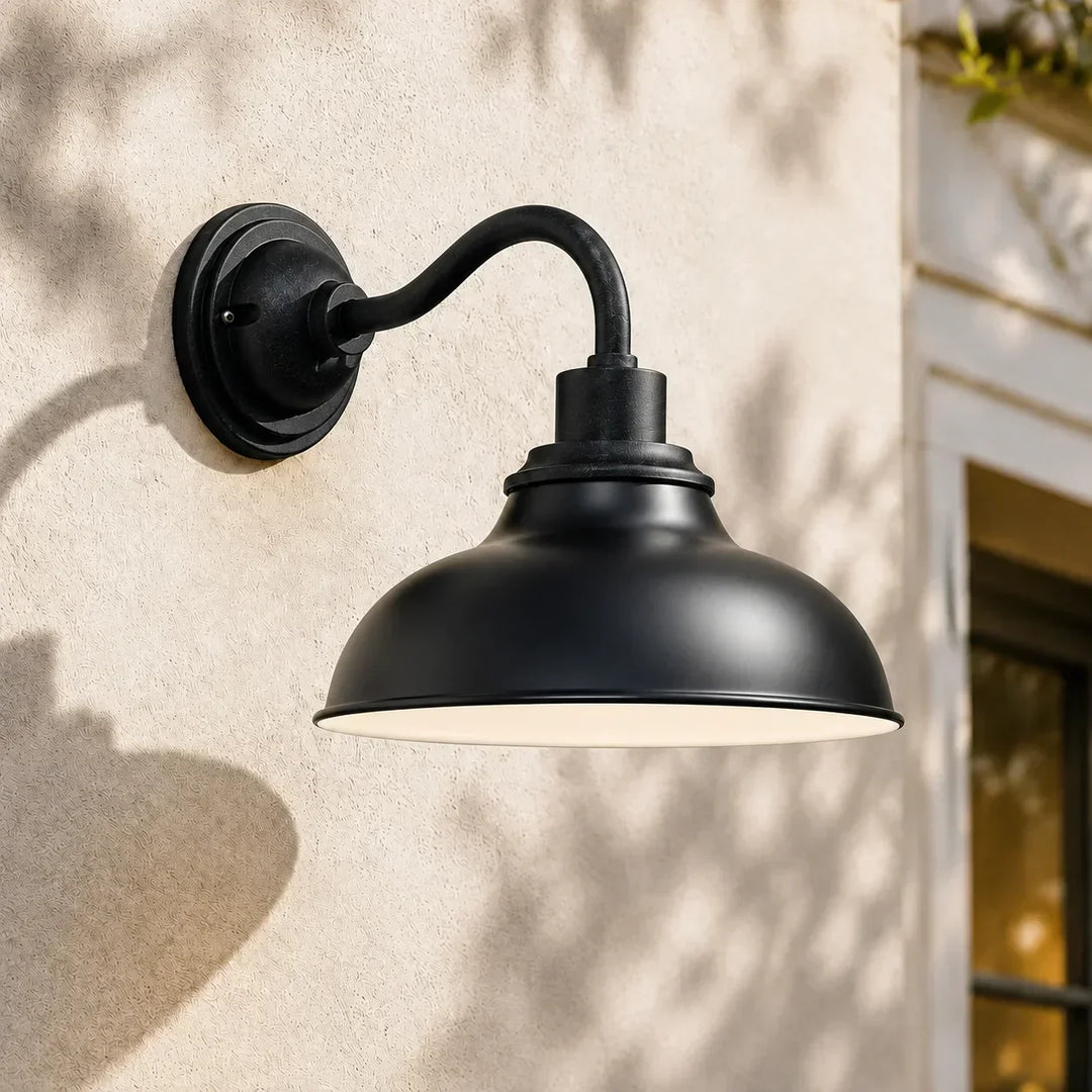 12" Industrial Dome Metal Wall Lamp