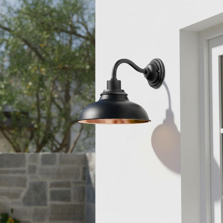 12" Industrial Dome Metal Wall Lamp