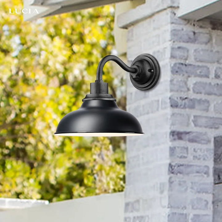 12" Industrial Dome Metal Wall Lamp