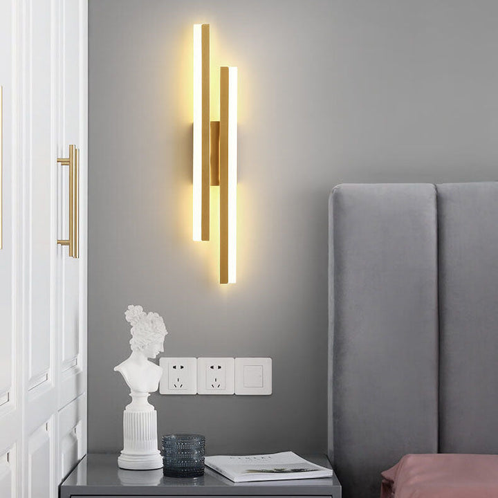 Modern Minimalist Lines Iron Acrylic LED Wall Lamp