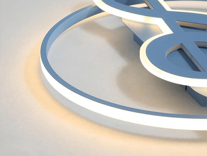 Nordic Creative Music Notes Design LED Ceiling Mounted Lamp