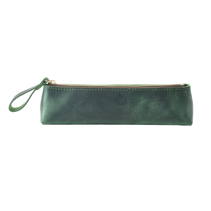 Artisan Leather Writing Instrument Organizer - Premium Pencil Pouch