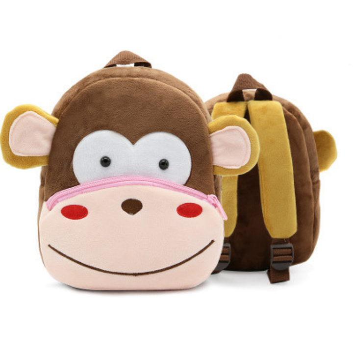 Plush Animal Character Backpack for Kids – Cute Cartoon Design
