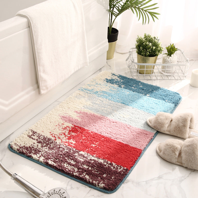 Premium Abstract Plush Bath Mat – Soft, Absorbent & Non-Slip