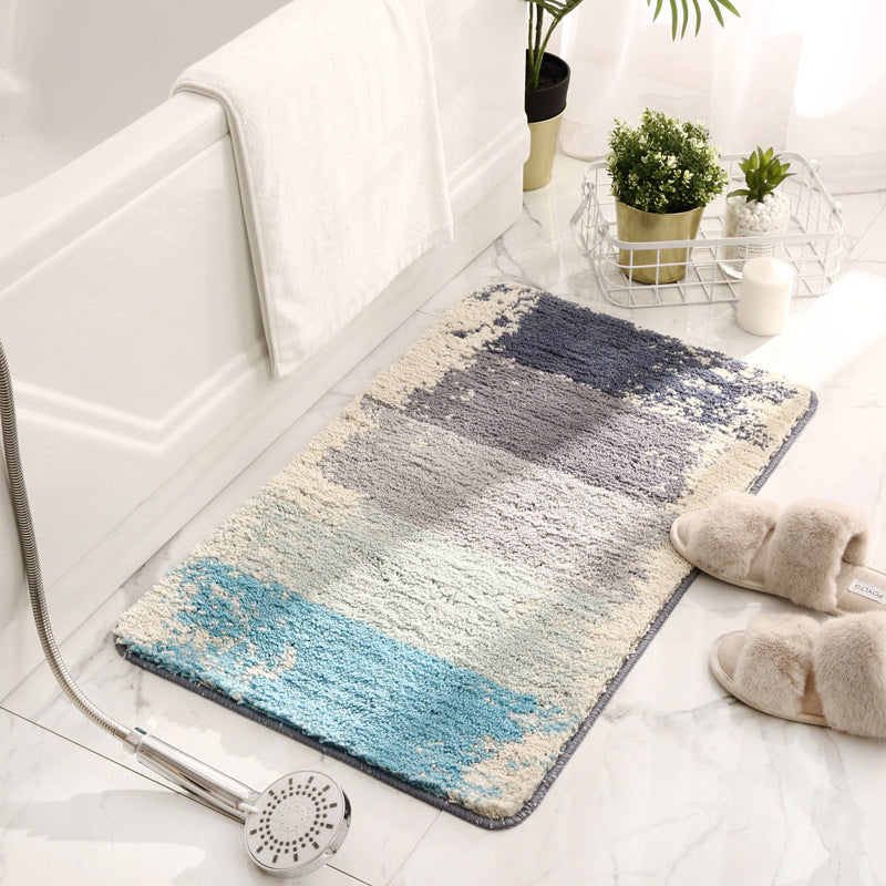 Premium Abstract Plush Bath Mat – Soft, Absorbent & Non-Slip