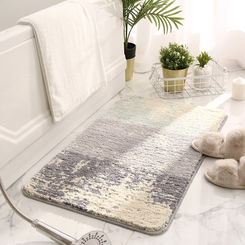 Premium Abstract Plush Bath Mat – Soft, Absorbent & Non-Slip