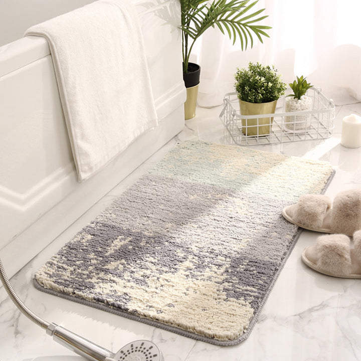 Premium Abstract Plush Bath Mat – Soft, Absorbent & Non-Slip