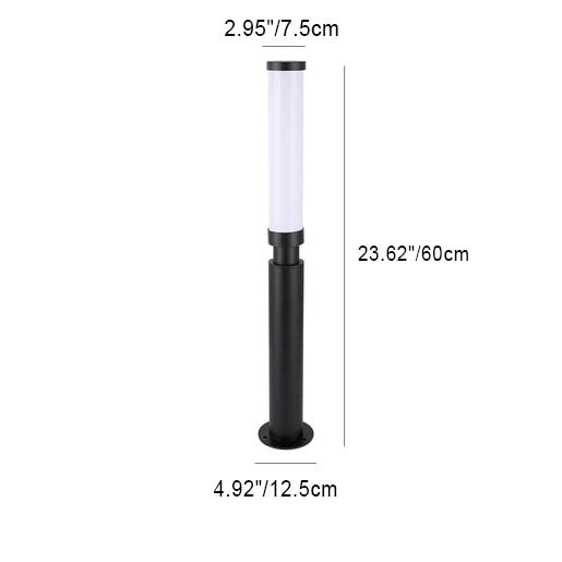 Modern Minimalist Acrylic Aluminum Hardware Lipstick Design LED Outdoor Lawn Floor Lamp For Outdoors