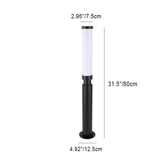 Modern Minimalist Acrylic Aluminum Hardware Lipstick Design LED Outdoor Lawn Floor Lamp For Outdoors