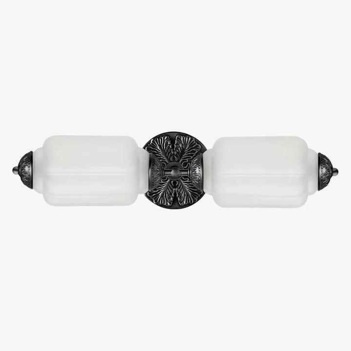 Vintage Art Deco Milk Glass Vanity Light