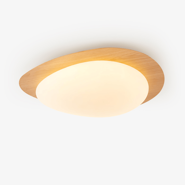 Quisti Pebble Walnut Ceiling Lamp