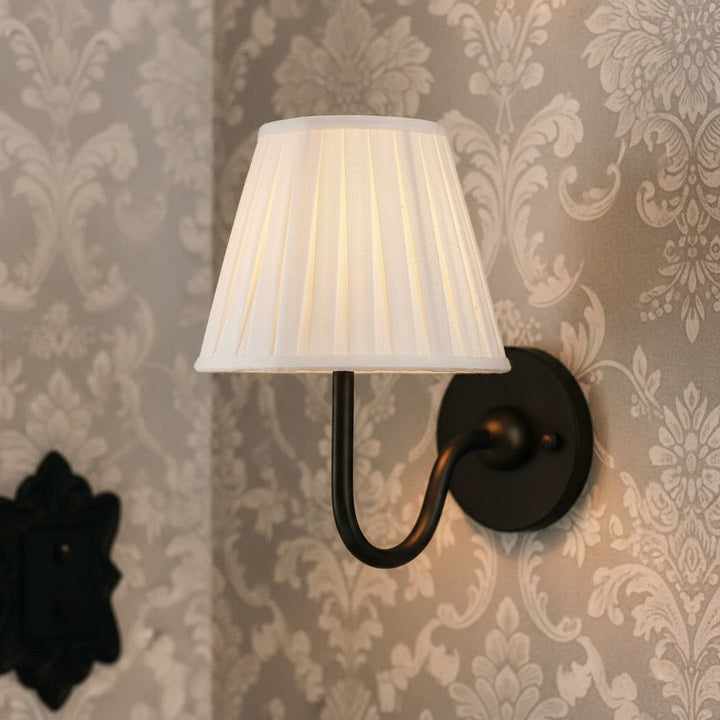 Tansy Classic Traditional Pleated Shade Wall Sconce