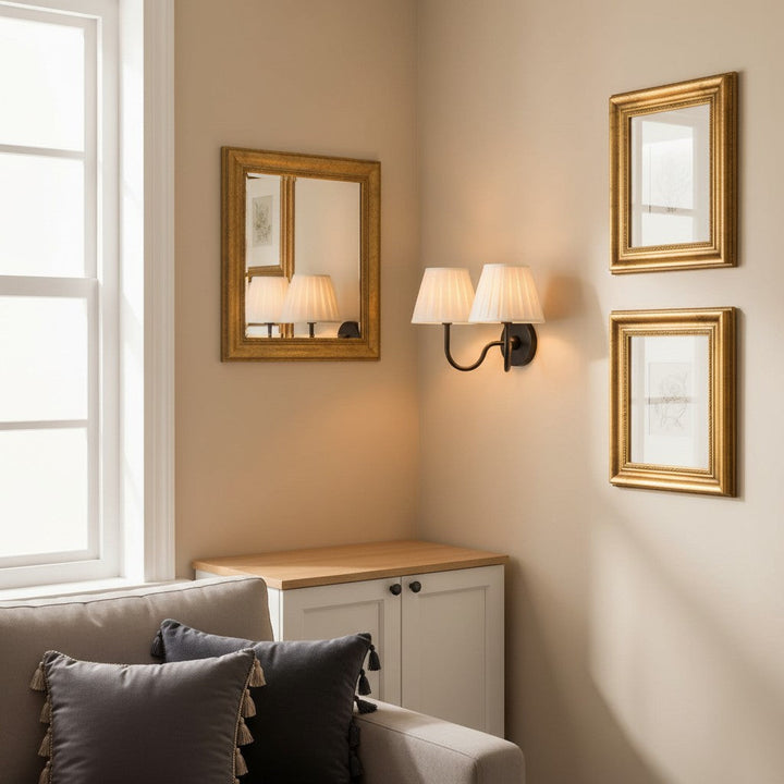 Tansy Classic Traditional Pleated Shade Wall Sconce