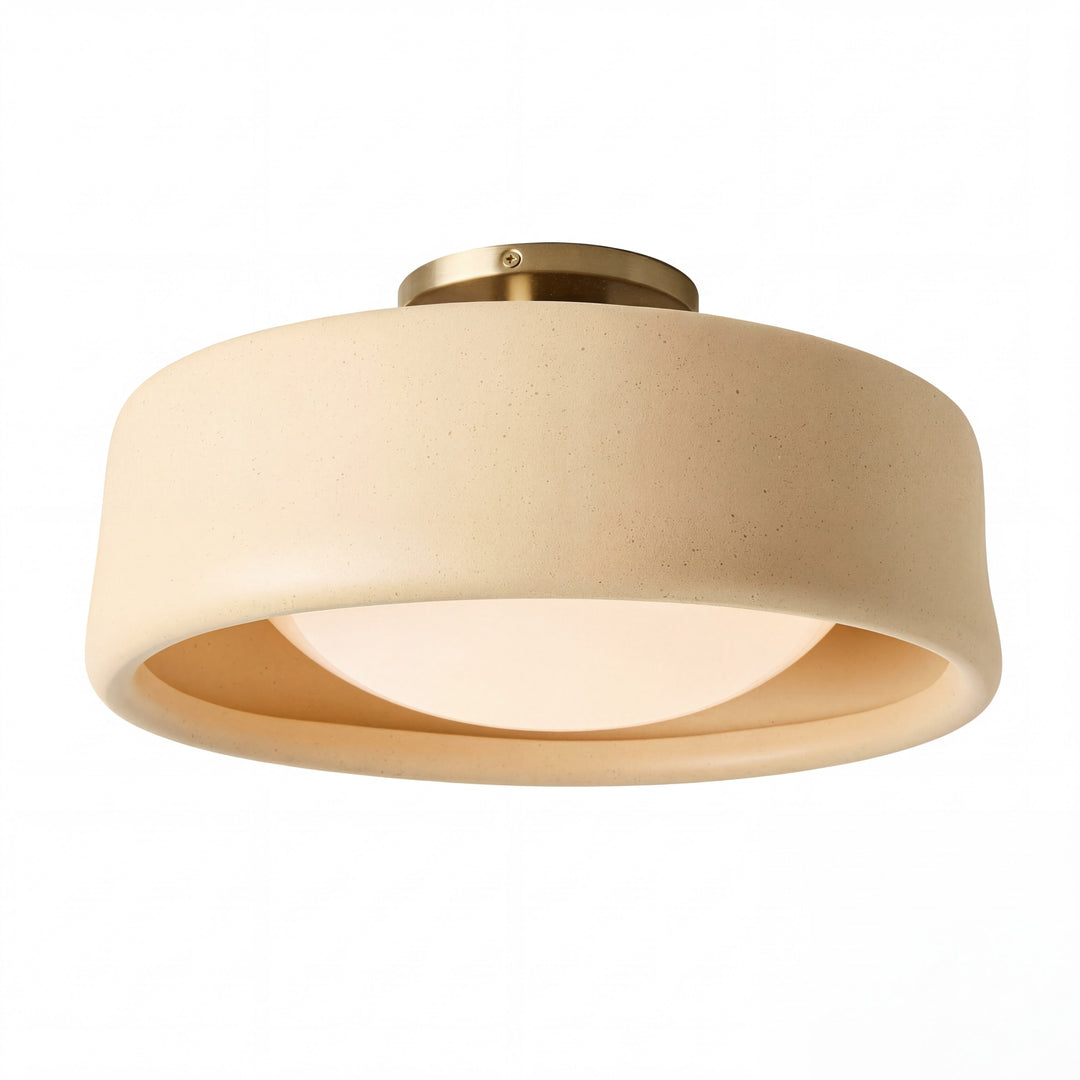 Modern Porcelain Semi Flush Mount Ceiling Light