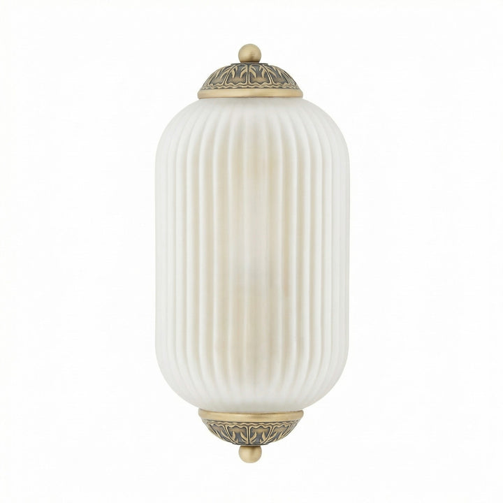 Lumi Vintage Antique Milk Glass Flush Eloise Wall Lamp