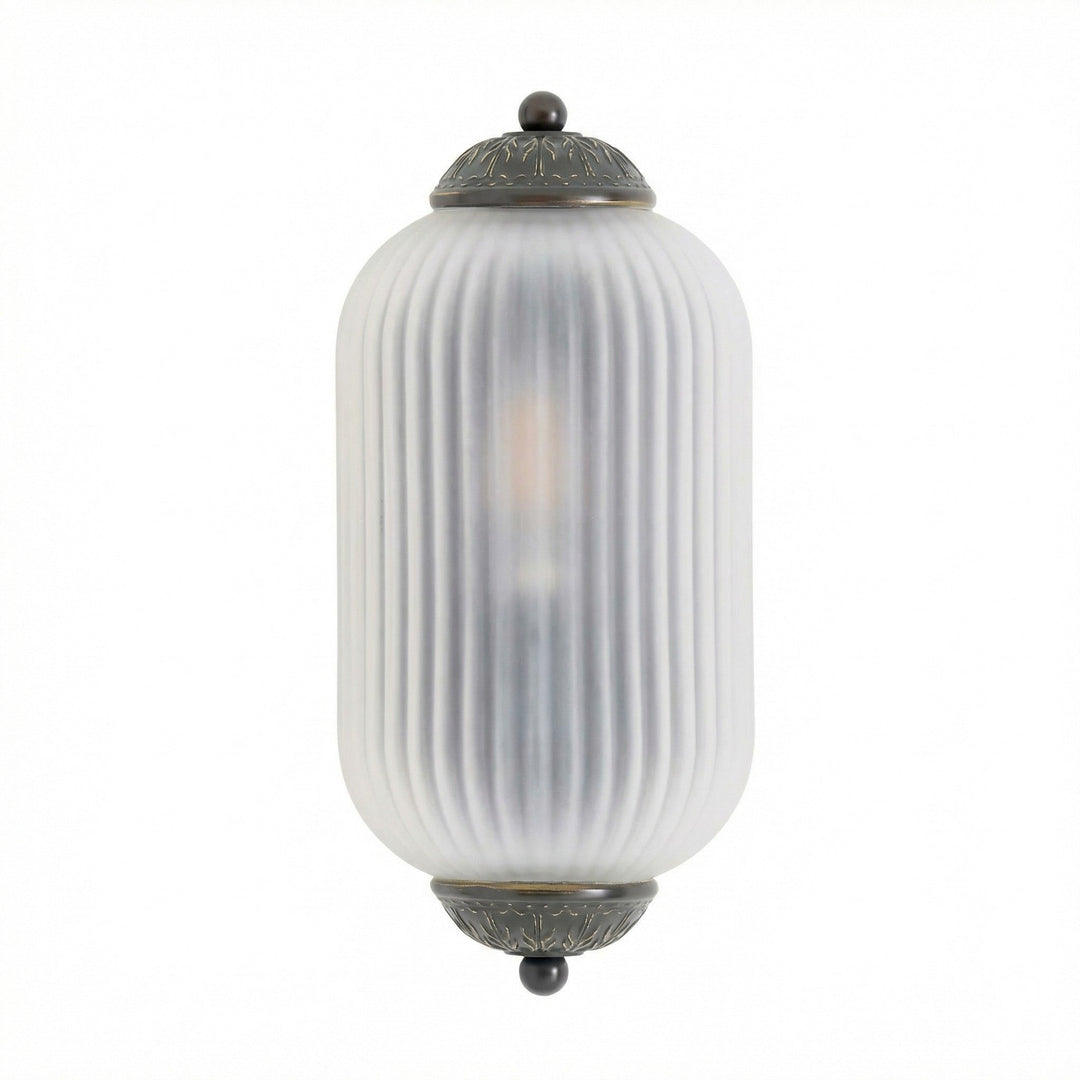 Lumi Vintage Antique Milk Glass Flush Eloise Wall Lamp