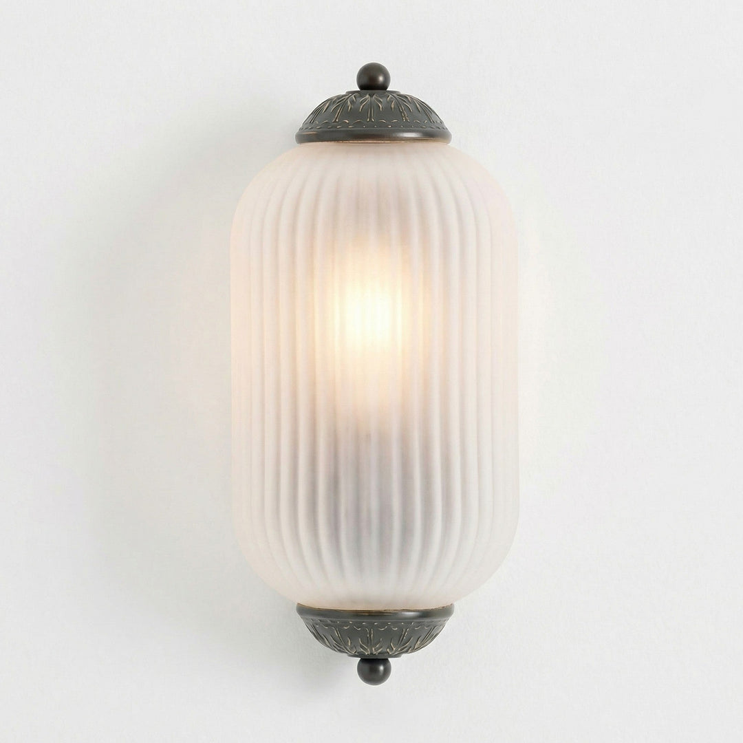 Lumi Vintage Antique Milk Glass Flush Eloise Wall Lamp