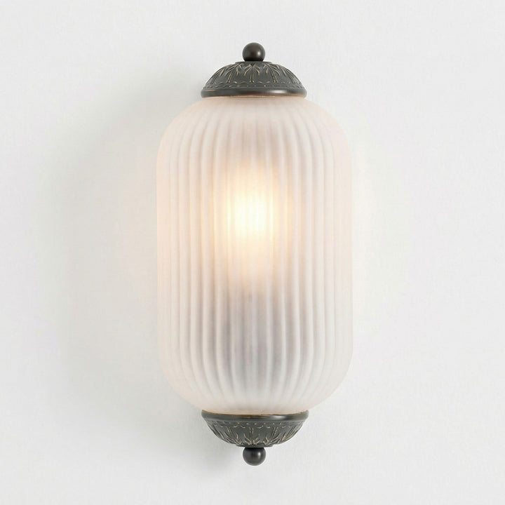 Lumi Vintage Antique Milk Glass Flush Eloise Wall Lamp