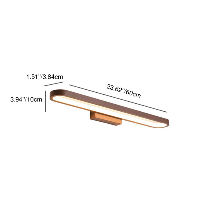 Modern Minimalist Circular Aluminum Vanity Light LED Mirror Front Wall Lamp for Bathroom
