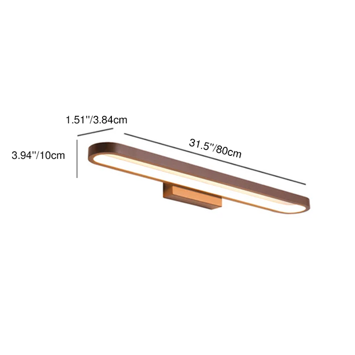 Modern Minimalist Circular Aluminum Vanity Light LED Mirror Front Wall Lamp for Bathroom