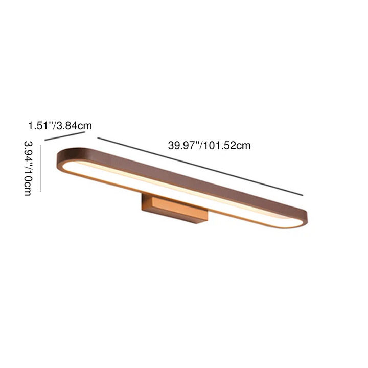 Modern Minimalist Circular Aluminum Vanity Light LED Mirror Front Wall Lamp for Bathroom