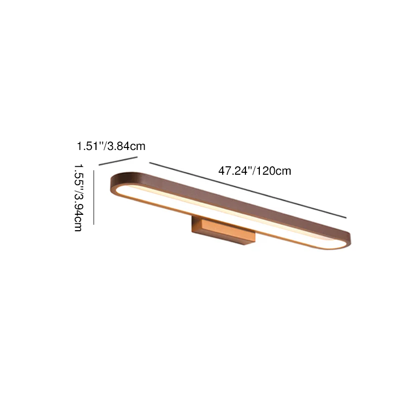 Modern Minimalist Circular Aluminum Vanity Light LED Mirror Front Wall Lamp for Bathroom