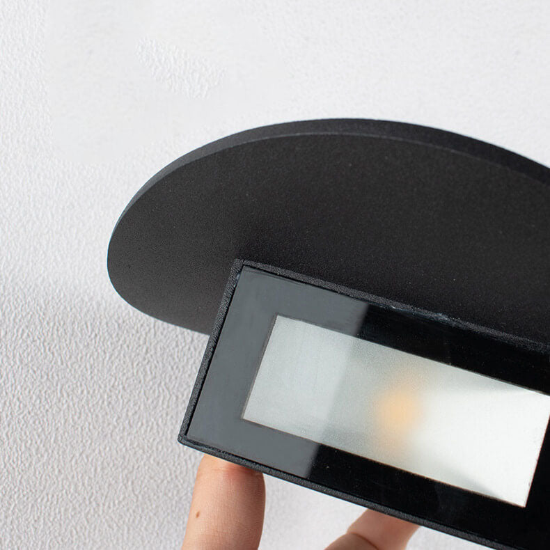 Minimalist Round 1-Light Source LED Indoor Outdoor Wall Lamp