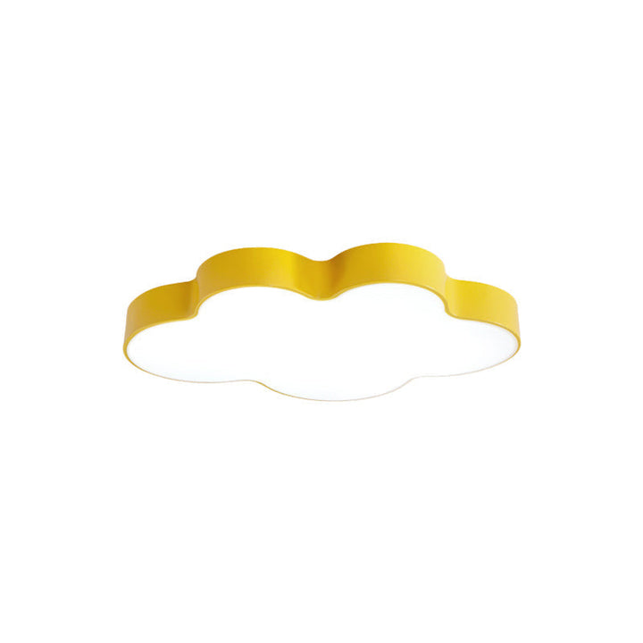Sunny Wool Kids Ceiling Light - Warm Yellow LED Fixture with Adjustable Color Temperature