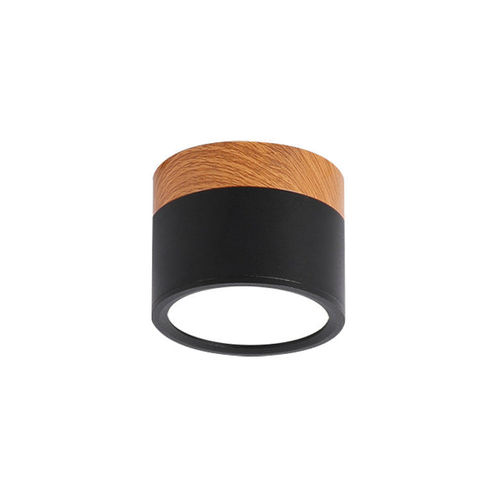 Compact Cylinder LED Flush Mount Ceiling Light - Modern Metal Design for Kitchen & Bar