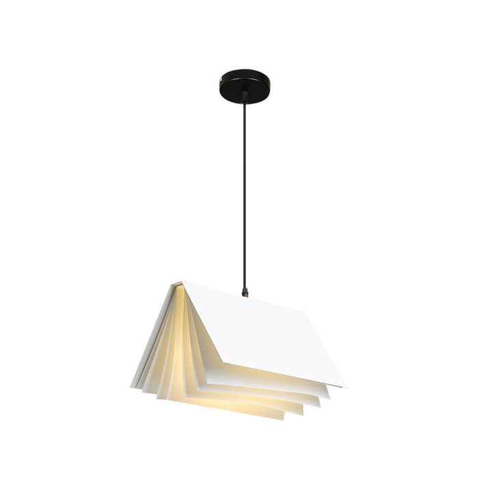 Modern Colorful Metal Book-Style Pendant Light - Kids Room Ceiling Fixture