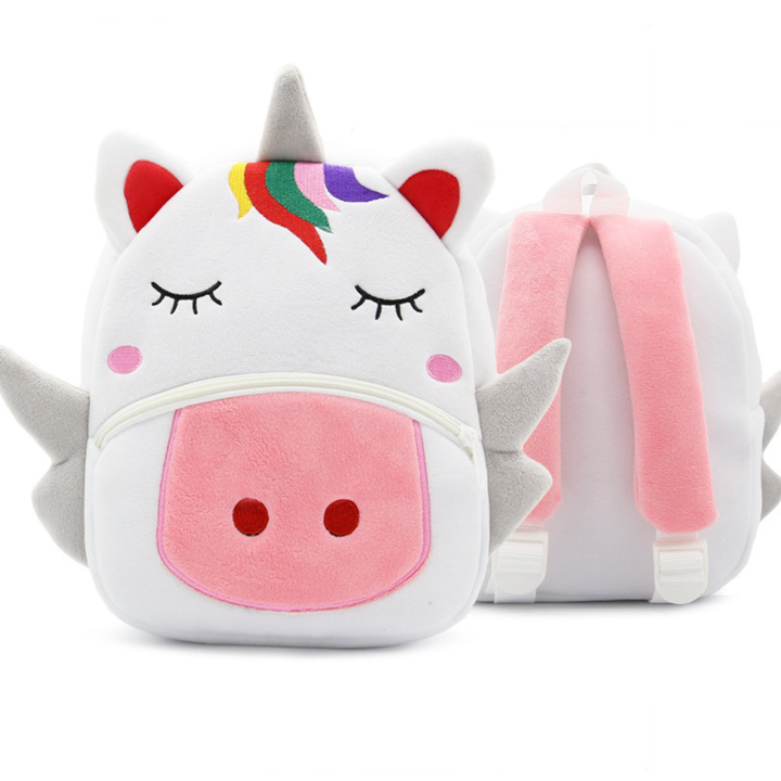 Plush Animal Character Backpack for Kids – Cute Cartoon Design
