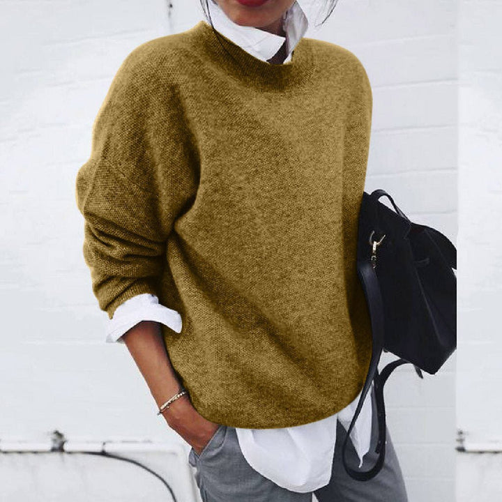 Modern Soft Knit Everyday Sweater – Comfortable Round Neck or V-Neck Design