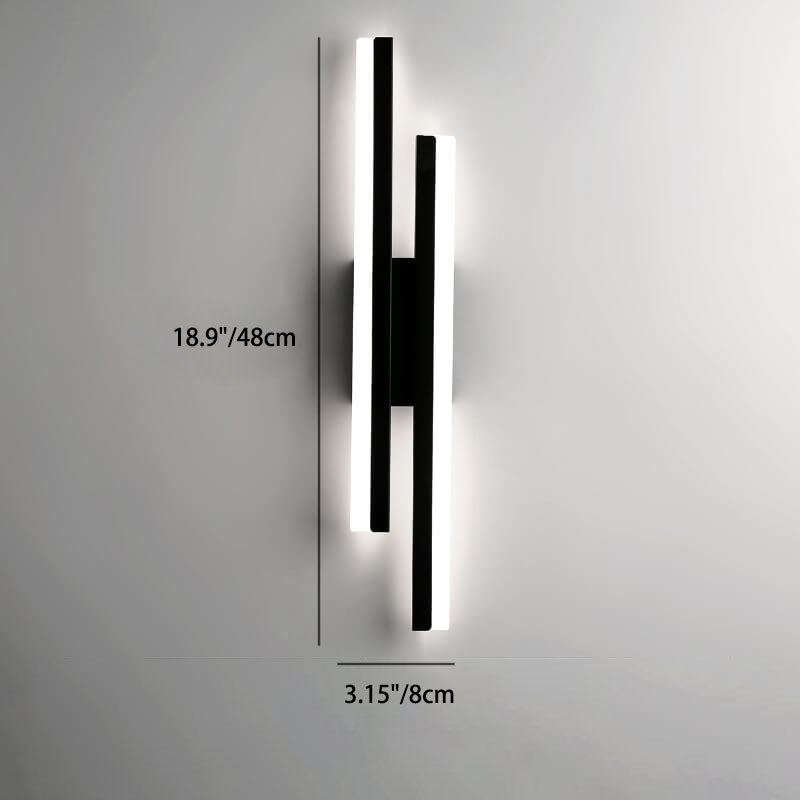 Modern Minimalist Lines Iron Acrylic LED Wall Lamp