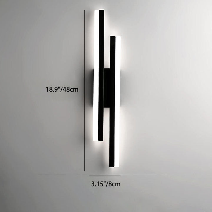 Modern Minimalist Lines Iron Acrylic LED Wall Lamp