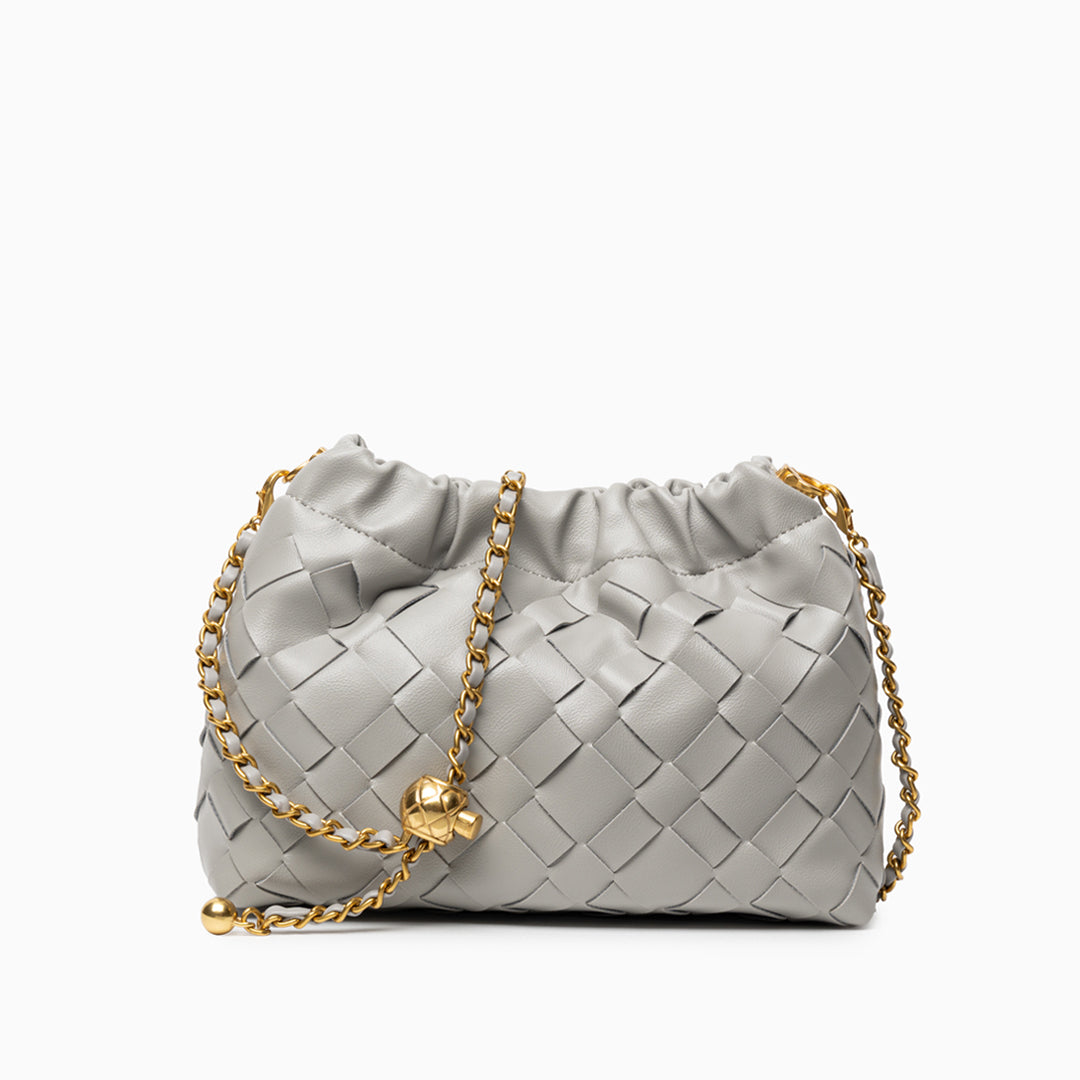 Tessa – Woven Shoulder Bag with Adjustable Crossbody Strap