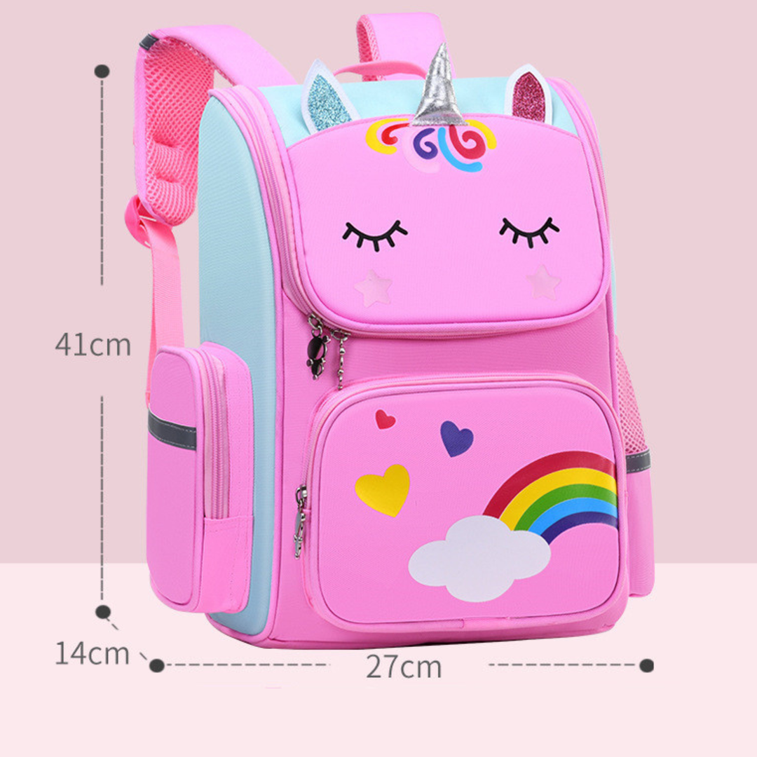 Colorful Printed Elementary School Backpack for Grades 1-6
