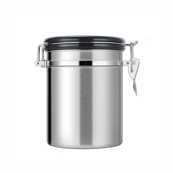 Premium Airtight Coffee Bean Storage Canister with CO2 Valve and Date Tracker