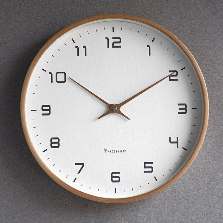 Wooden Wall Clock - Scandinavian Simplicity