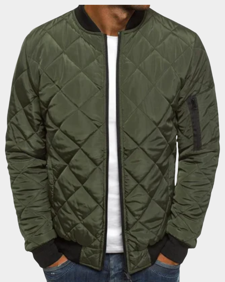 Andrei | Mens Quilted Bomber Jacket — Quilted Bomber Classic in 6 Colors S–3XL | Westmere