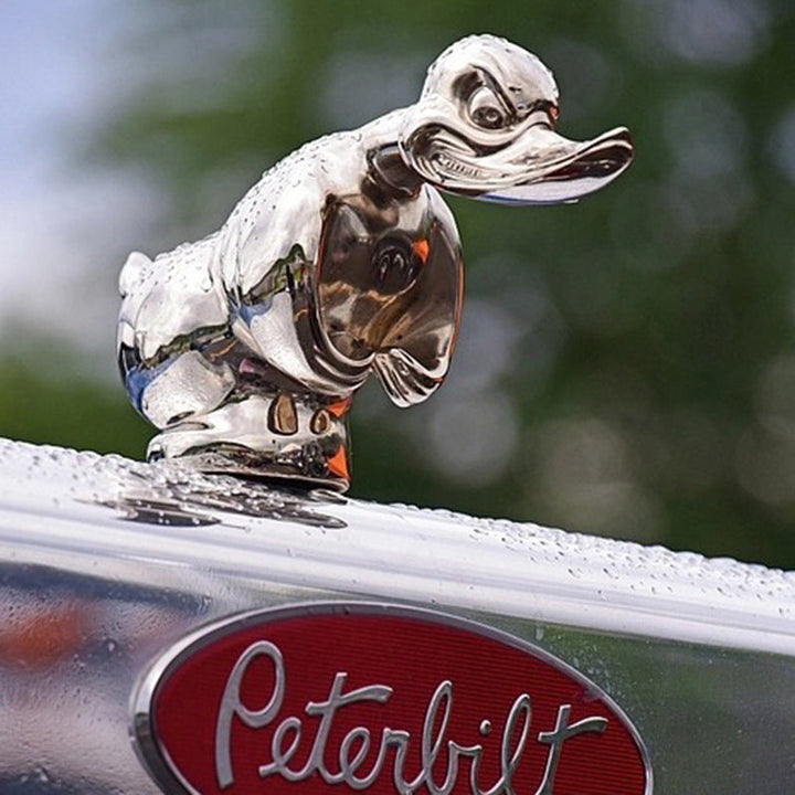 Classic Angry Duck Chrome Radiator Emblem – Universal Fit Hood Ornament