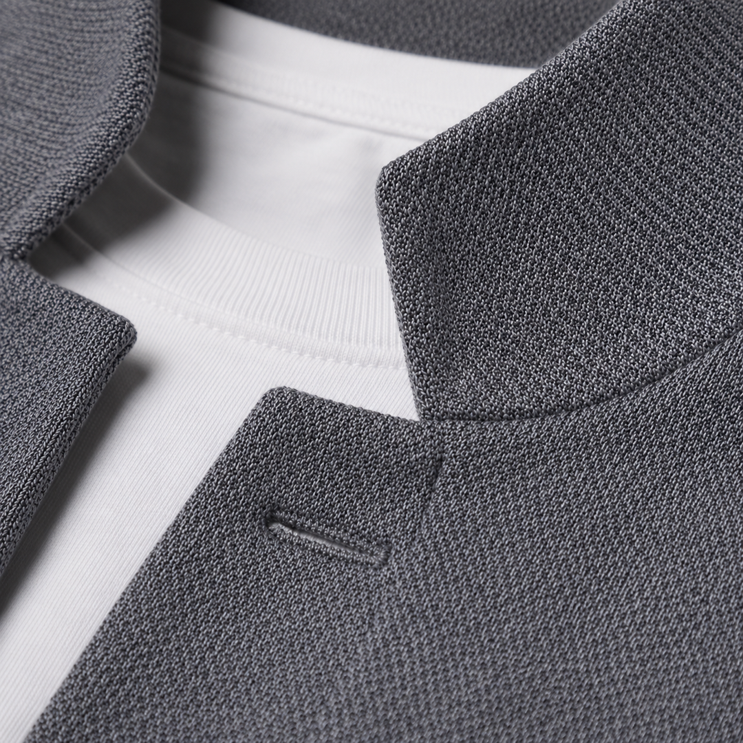 Leonard | Mens Textured Knit Zip-Cardigan — Relaxed Casual in 3 Colors M–3XL | Westmere