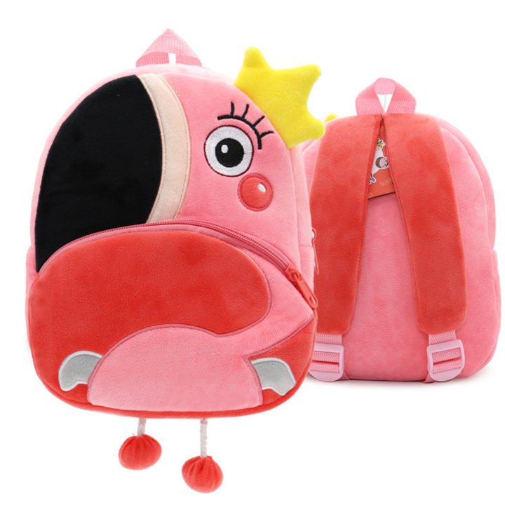 Plush Animal Character Backpack for Kids – Cute Cartoon Design