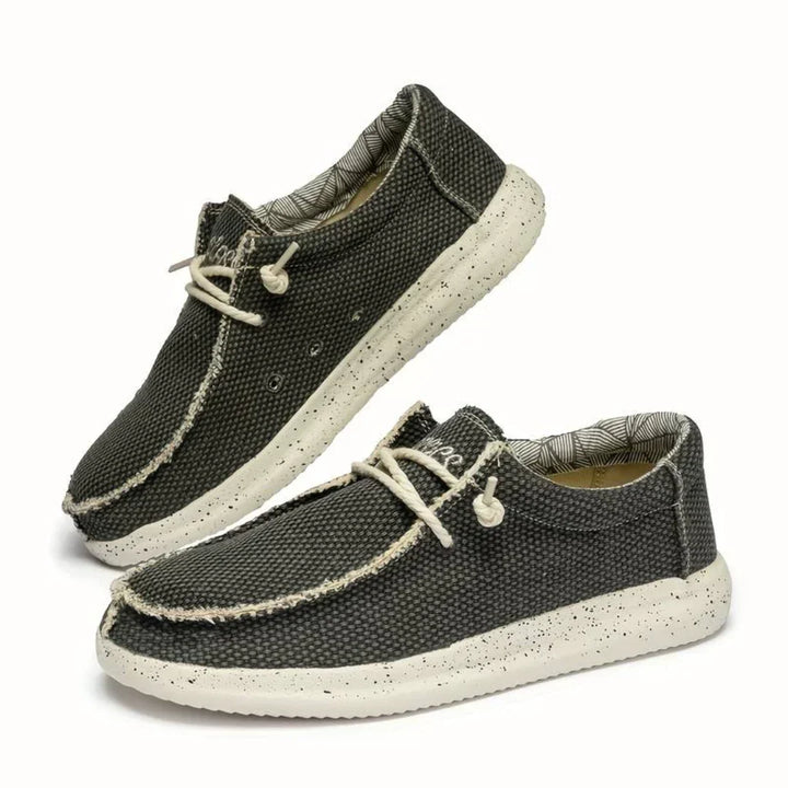 Men's Breathable Canvas Lace-Up Casual Sneaker