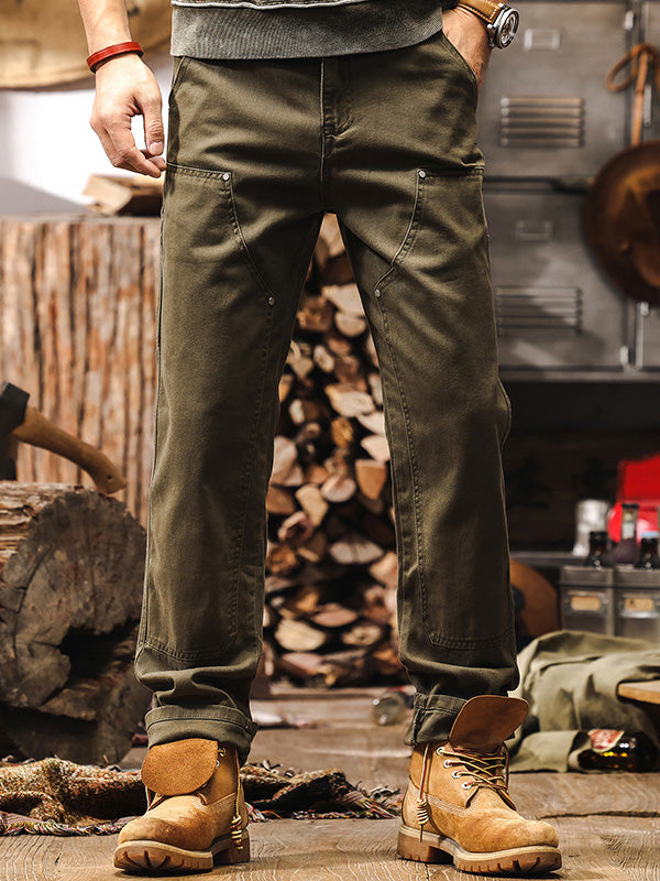 Classic Utility Straight Leg Cargo Pants for Men