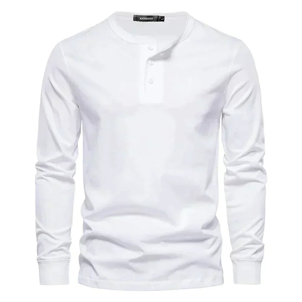 Men's Long Sleeve Shirt with Buttons Casual Comfortable Fit