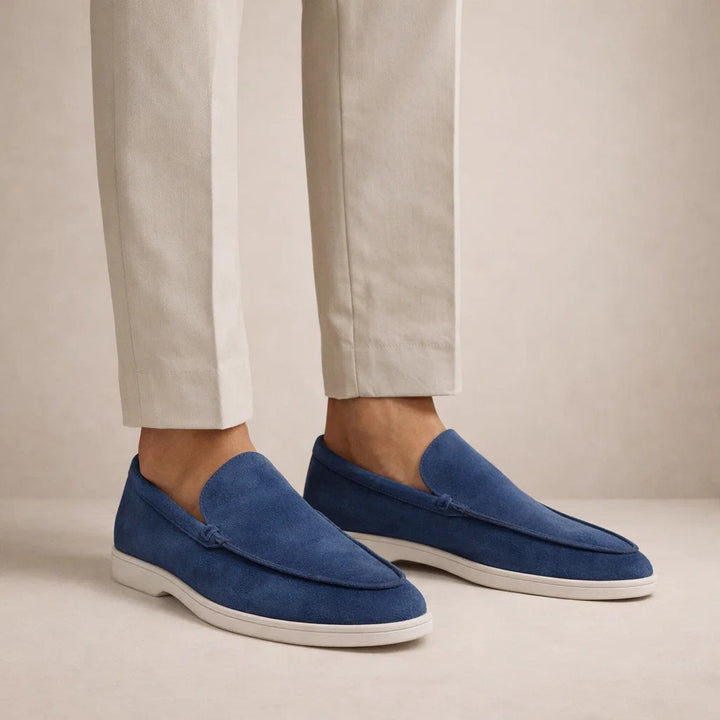 Casual loafers Men Regular Fit Leather Upper Slip-On Model
