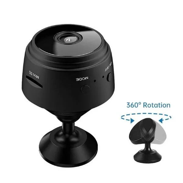 Wireless Rearview Camera Full HD 720P Black with Night Vision for Camper, Caravan, Trailer, Truck with App Control and Magnetic Mount | Sansoti