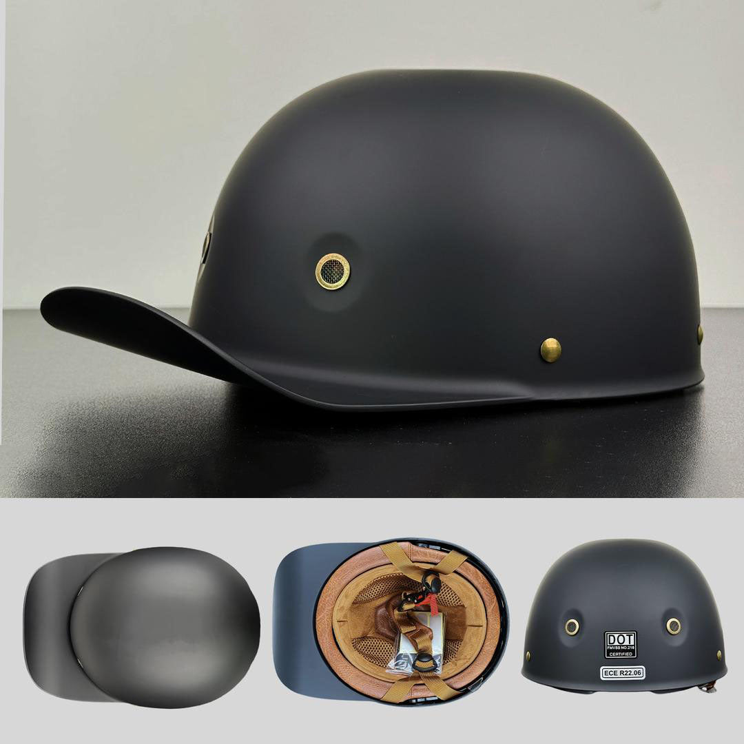 Urban Commuter Half-Shell Motorcycle Helmet with DOT & ECE Certification