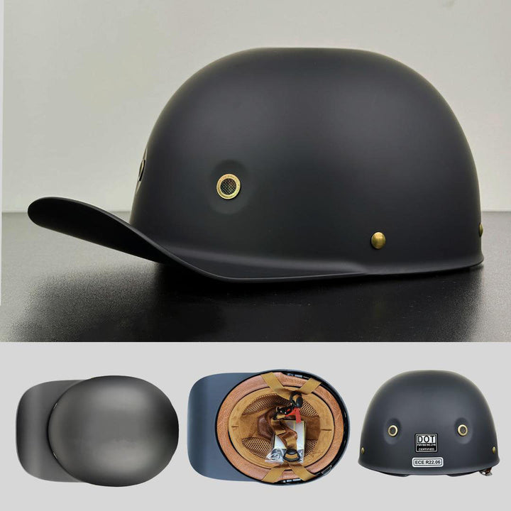 Urban Commuter Half-Shell Motorcycle Helmet with DOT & ECE Certification